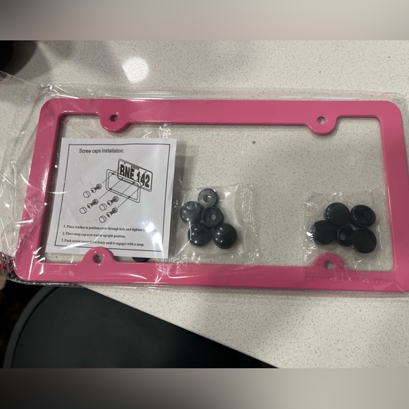 Pink License Plate Frame - Picture 1 of 3